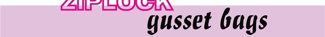 Ziplock Side Gusset Bags